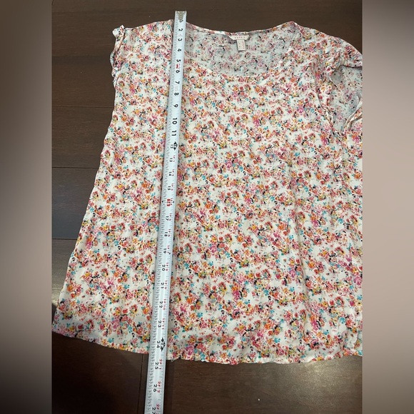 nwot Esprit Orange and Pink Blouse 8 - Picture 2 of 7